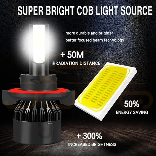 For Kit De Focos Led 9008 5202 H16 De Luz Alta/baja For
