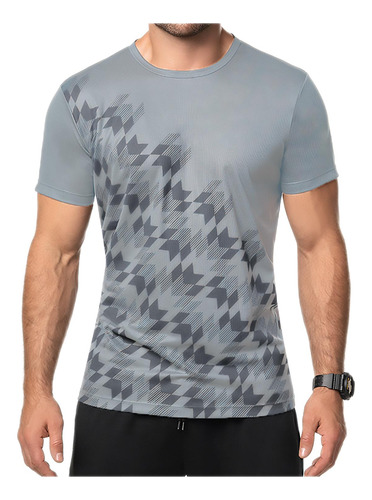 Camiseta Bastian Gris Para Hombre Croydon