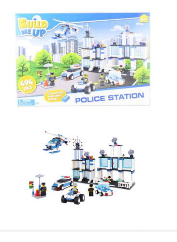 Bloques Para Armar Estacion De Policia 494 Pcs