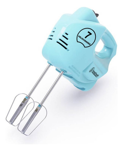 Batidora De Mano Bosstech M1 200 Watts 7 V Color Azul Claro