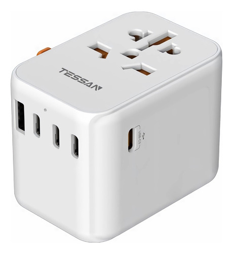 Cargador Universal Y Adaptador De Viaje Con 4 Usb-c