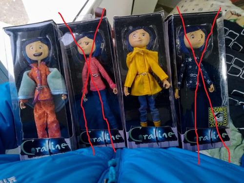 Coraline Colección 2 Muñecas 2008 Primera Edición