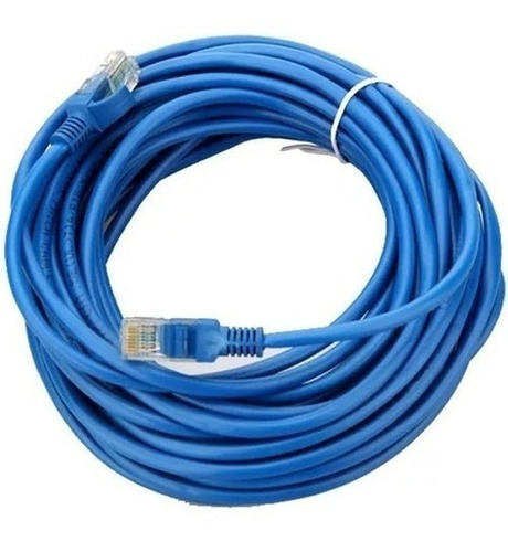 Puntotecno - Cable De Red 30 Mts Azul Categoria 5e