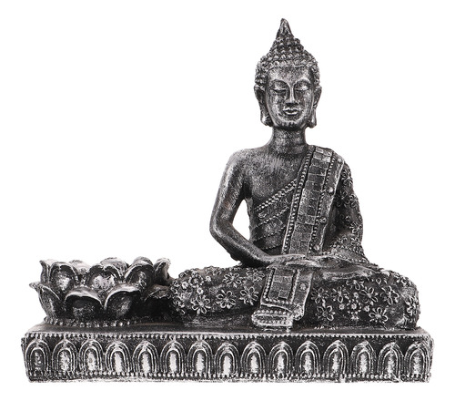Portavelas Con Forma De Estatua De Buda