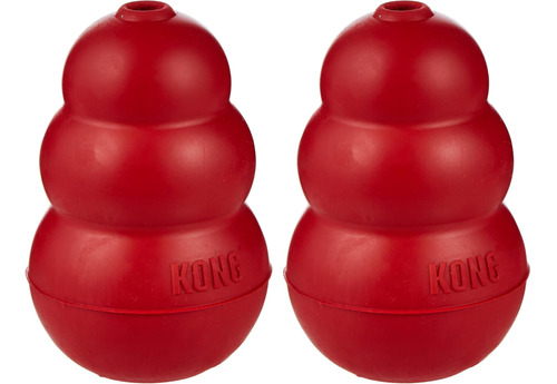 Kong Classic Medium Juguete Para Perro Rojo Mediano Pack De 