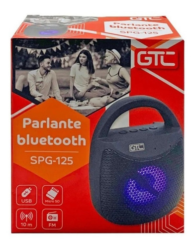 Imagen 1 de 1 de Parlante Portatil Gtc Spg-125 Bluetooth
