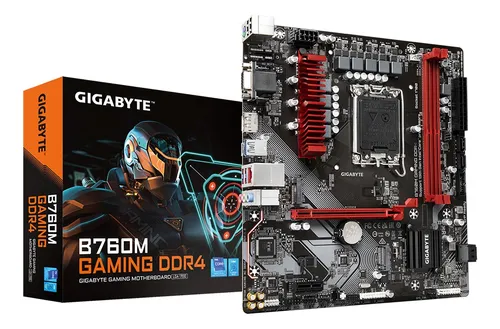 PLACA MÃE INTEL LGA 1700 GIGABYTE B760M GAMING DDR4