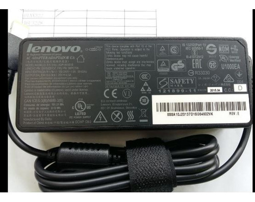 Adaptador  Lenovo Rectangular 90 W 3p Negro