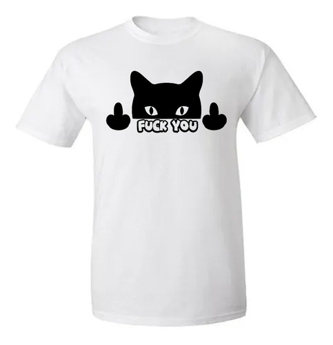 Remera Gato Meme Fuck #7 Diseño Exclusivo Adultos Y Niños 