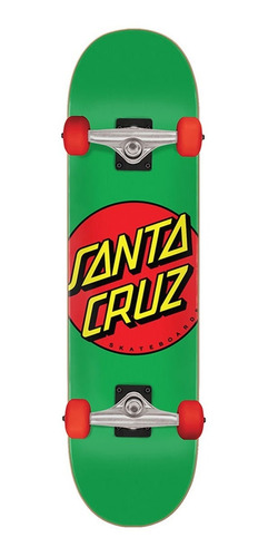 Skate Completo Profesional Santa Cruz Classic Dot 7.8 Green 