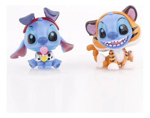 Juego De 8 Figuras De Acción Del Centenario De Stitch Lilo T