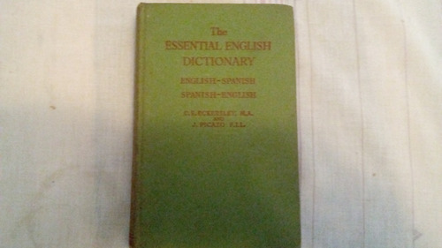 The Essential English Dictionary, Diccionario En Ingles