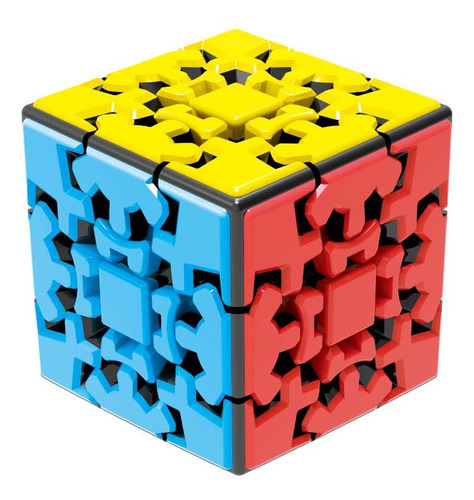 Cubo Rubik Kungfu Gear 3x3x3 Base Negra Con Tiles