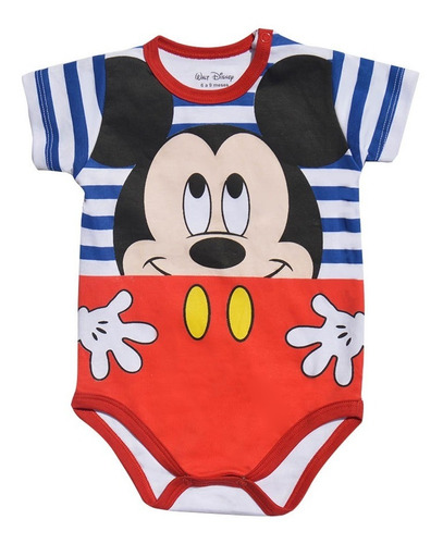 Body Para Bebé Mickey Mouse Rayas