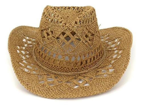 Sombrero De Paja Tejido A Mano De Moda Sombrero De Vaquero S