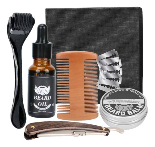 Kit Barba Cuidado Para Hombres, Herramientas De Aseo 6pcs