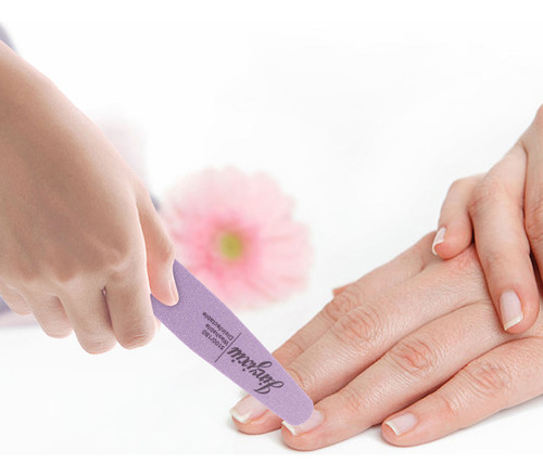 10 Limas De Uñas Con Forma De Minibloque, Esponja Para El Cu