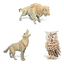 Comprar ~? Paquete Desconcertado De Búho, Lobo Y Búfalo Kits De Cons