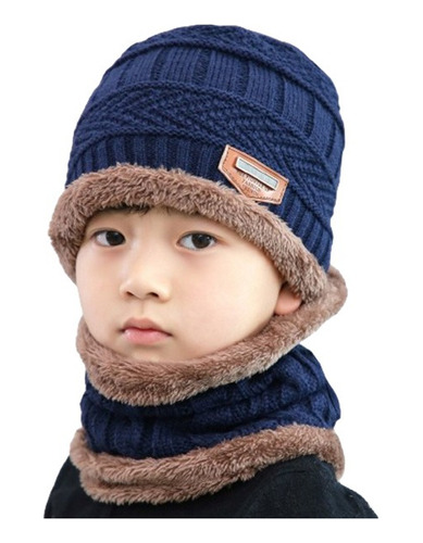 Juego De Gorro Y Bufanda De Invierno Para Niños, 2 Unidades