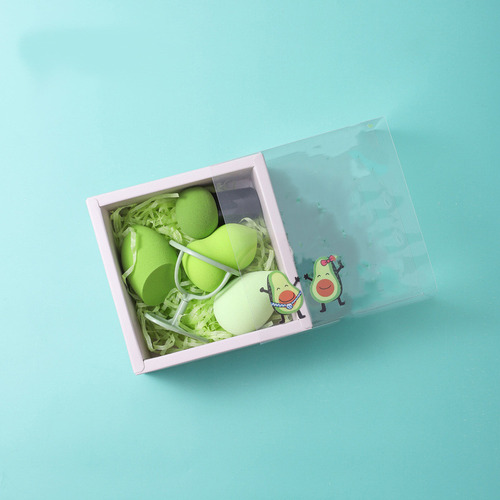 Set De Cojines Wet And Dry Beauty Con Forma De Huevo Y Cabez