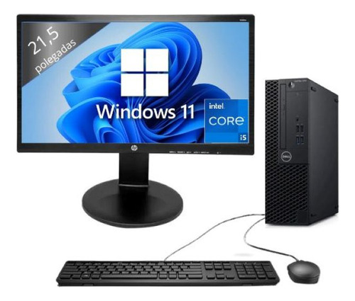 Desktop Dell Core I5 9ger 32gb Ram 1tb M2 W11 Pro + Moni 21