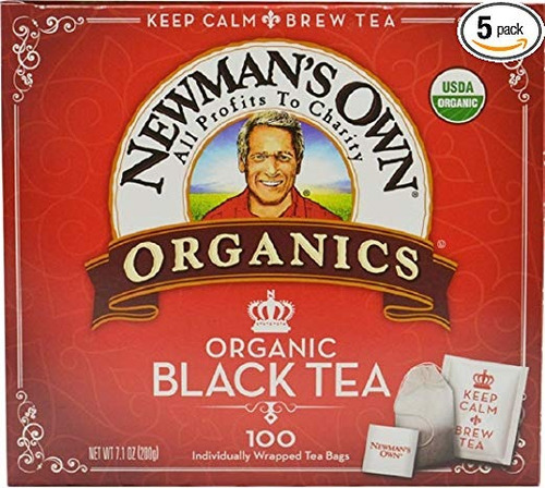 Organics Propio Real Té De Newman, Orgánica Té Negro, 100 Bo