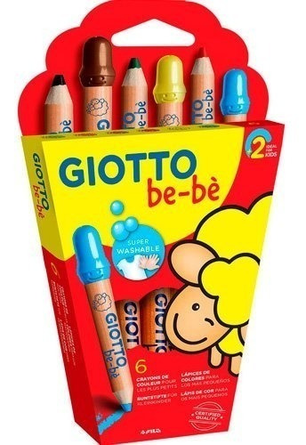 Lapiz Giotto Bebe X 6 Colores -466400- Pido Gancho