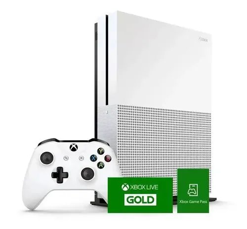 Xbox One S 1 TB 4K HDR + Xbox Game Pass e Xbox Live Gold