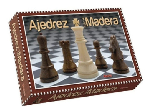 Juego De Mesa Ajedrez Simil Madera Nupro