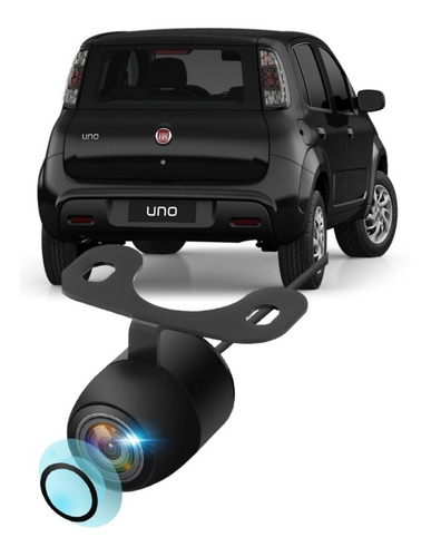 Mini Camera Estacionamento Automotivo Fiat Uno 2011 A 2021