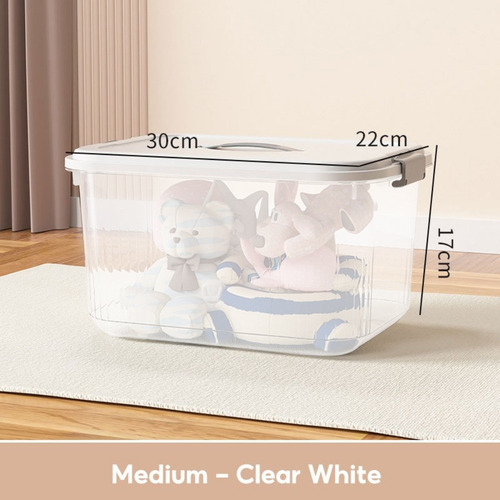 Caja De Almacenamiento Apilable De 20 Litros Para Ropa, Jugu