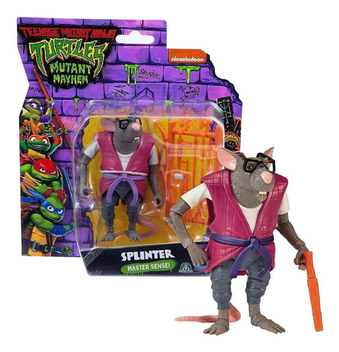 Tortugas Ninja Figura Splinter Articulada 10 Cm Coleccion Ed