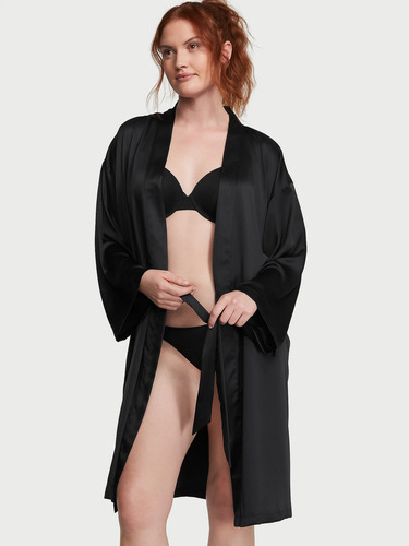 Victoria's Secret Bata De Saten Midi Robe