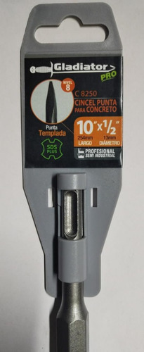 Cincel Punta Sds Plus 10 Pulg. P/ Concreto Gladiator C8250