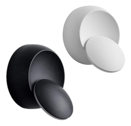 Luces De Pared Modernas Con 2 Led, Giratorias De 360 Grados