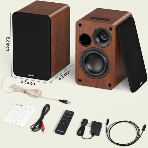 Altavoces Bluetooth De Estantería Saiyin De 30 W X 2 Con Woo