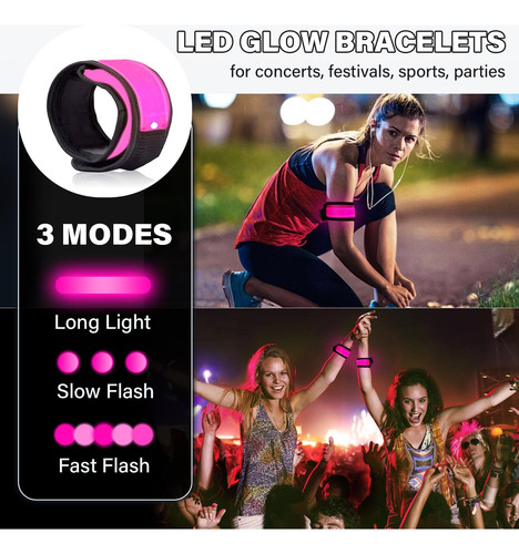 Gorro Led Con Luz Para Adultos, Recargable Por Usb, Con Puls