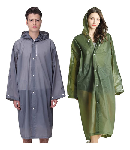 Capas De Lluvia Reutilizables Adultos, Mujeres Y Hombre...