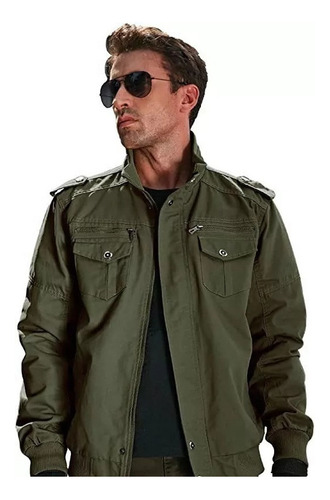 Chaqueta Cortavientos De Aviador Táctica Informal