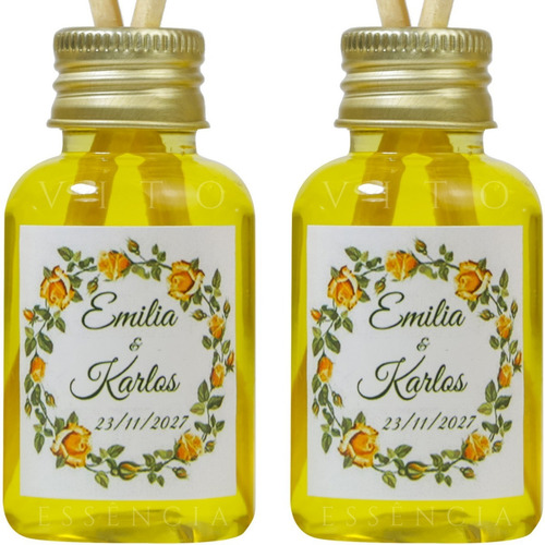 Imagem 2 de 10 de 100 Mini Aromatizador Lembrancinhas Festa Casamento Noivado