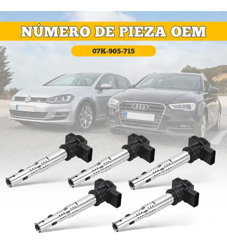 5 Bobinas Para Vw Golf Beetle Jetta Passat 2.5l 07k-905-715