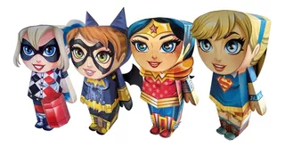 Super Hero Girls, Rompecabezas Armables, Kit 4 Piezas, 3 D