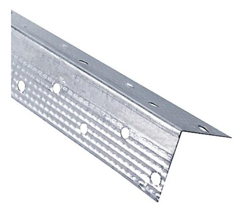 Perfil Esquinero Metalico P/ Driwall 1/4 X 1/4 X 2.40 0.35mm