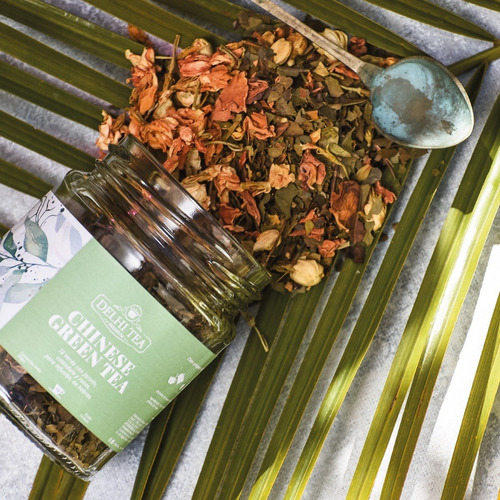Imagen 2 de 6 de Te Hebras Delhi Tea Premium Frasco Chinese Green Tea
