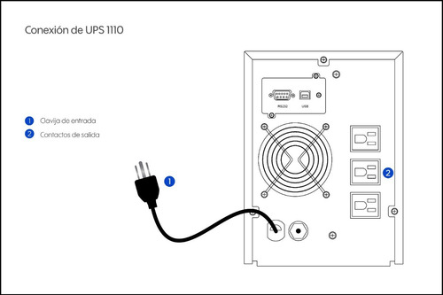 Ups/no Break 1000va Modelo Ups-ind 1110 Marca Industronic