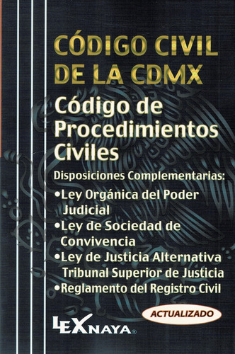 Código Civil De La Cdmx 2024 - Legislación Lexnaya -