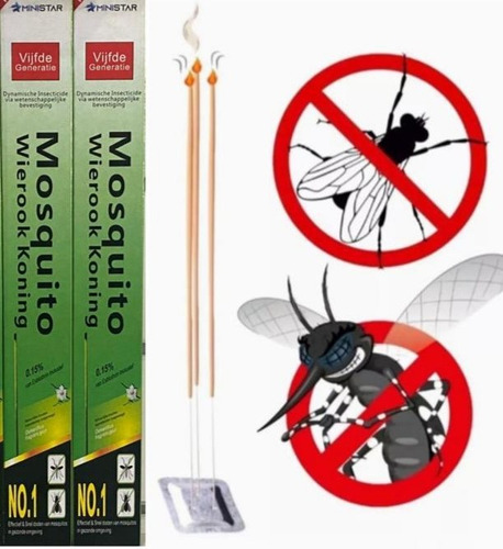 Incenso Mata Pernilongo Mosquito 300 Varetas Repelente 40min Fragrância jasmim imperador