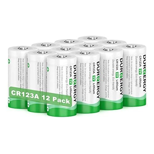 Batería De Litio Cr123a De 3v, Paquete De 12, 1500mah,...