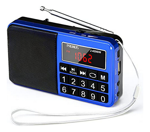 Radio Prunus 429 Pequeña, Am Fm Usb, Altavoz Neodimio