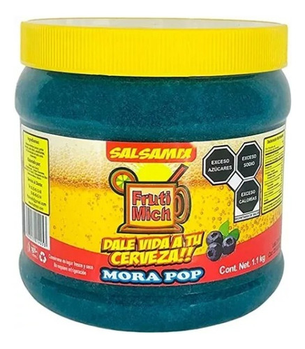 Saborichela Pulpa Para Escarchar Micheladas Mora Azul